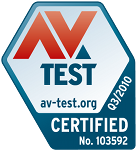 Logo AV-Test.org: Avira Premium Security Suite certified
