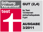 Avira Premium Security Suite belegt den 2. Platz Stiftung Warentest - Testnote 2,4