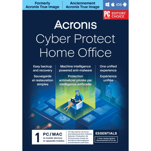 Acronis Cyber Protect Home Office Essentials - 1-Year / 1-Device Acronis Cyber Protect Home Office Essentials - 1-Year / 1-Device