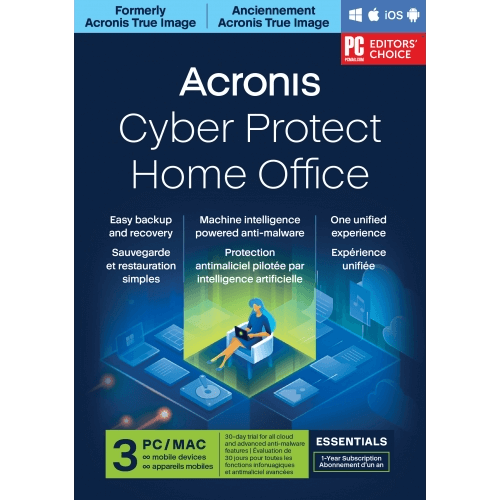 Acronis Cyber Protect Home Office Essentials - 1-Year / 3-Device