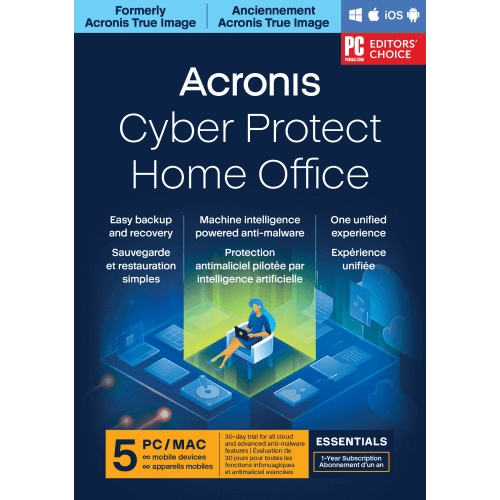 Acronis Cyber Protect Home Office Essentials - 1-Year / 5-Device Acronis Cyber Protect Home Office Essentials - 1-Year / 5-Device