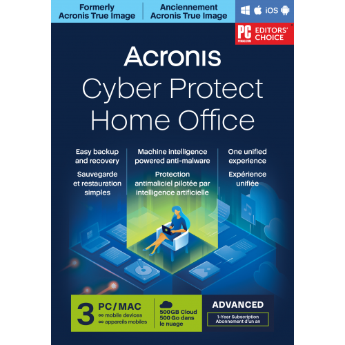 Acronis Cyber Protect Home Office Advanced - 1-Year / 3-Device Acronis Cyber Protect Home Office Advanced - 1-Year / 3-Device