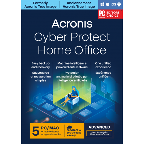 Acronis Cyber Protect Home Office Advanced - 1-Year / 5-Device Acronis Cyber Protect Home Office Advanced - 1-Year / 5-Device