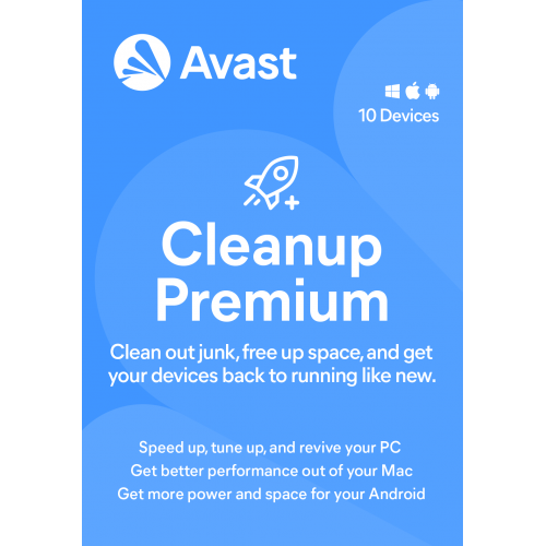 Avast Cleanup Premium - 1-Year / 10-Devices Avast Cleanup Premium - 1-Year / 10-Devices