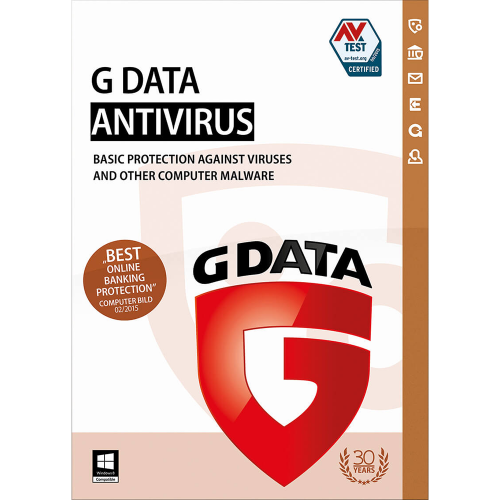 G Data AntiVirus - 1-Year / 3-PC - Global G Data AntiVirus - 1-Year / 3-PC - Global