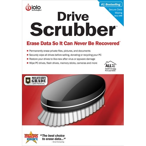 iolo DriveScrubber - 1-Year / Unlimited Devices