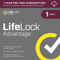 LifeLock Advantage by Norton - 1-Year / 1-Adult - USA