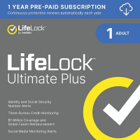 LifeLock Ultimate Plus by Norton - 1-Year / 1-Adult - USA