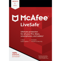 McAfee LiveSafe - 1-Year / 1 Device