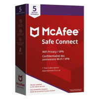 McAfee Safe Connect VPN Premium - 1-Year / 5-Device