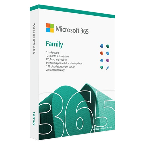 Microsoft 365 Family - 1-Year / 6-Users - Europe