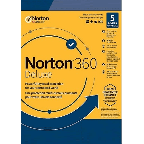 Norton 360 Deluxe - 15-Months / 5-Device - Global