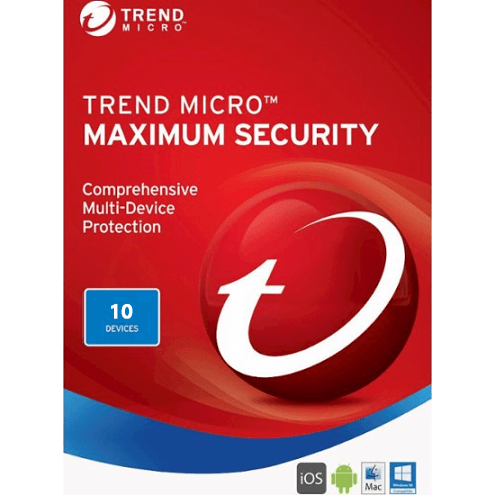 Trend Micro Maximum Security (2024) - 3-Year / 10-Device