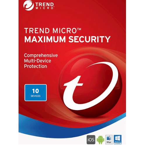 Trend Micro Maximum Security (2024) - 3-Year / 10-Device Trend Micro Maximum Security (2024) - 3-Year / 10-Device