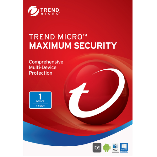 Trend Micro Maximum Security (2024) - 1-Year / 1-Device Trend Micro Maximum Security (2024) - 1-Year / 1-Device