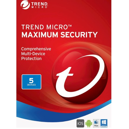 Trend Micro Maximum Security (2022) - 3-Year / 5-Device