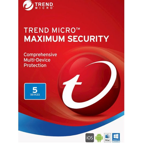 Trend Micro Maximum Security (2024) - 2-Year / 5-Device Trend Micro Maximum Security (2024) - 2-Year / 5-Device