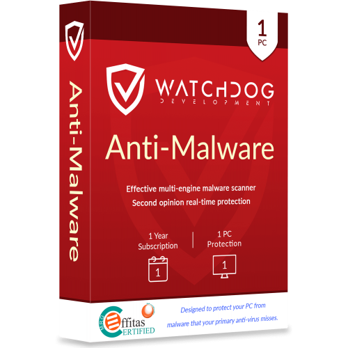 Watchdog Anti-Malware - 1-Year / 1-PC Watchdog Anti-Malware - 1-Year / 1-PC
