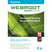 Webroot SecureAnywhere Antivirus - 1-Year / 3-Device